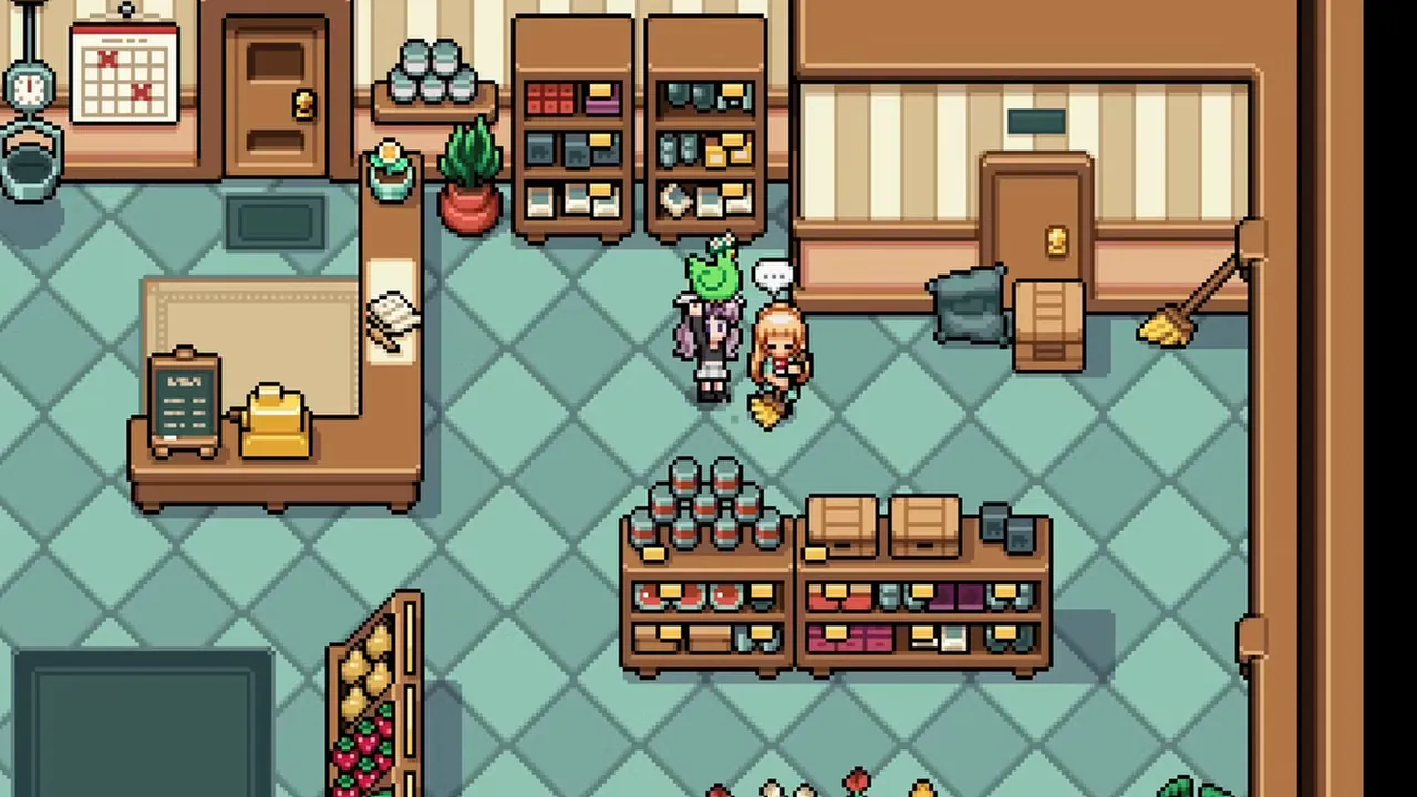Inside the General Store with Celine at the counter