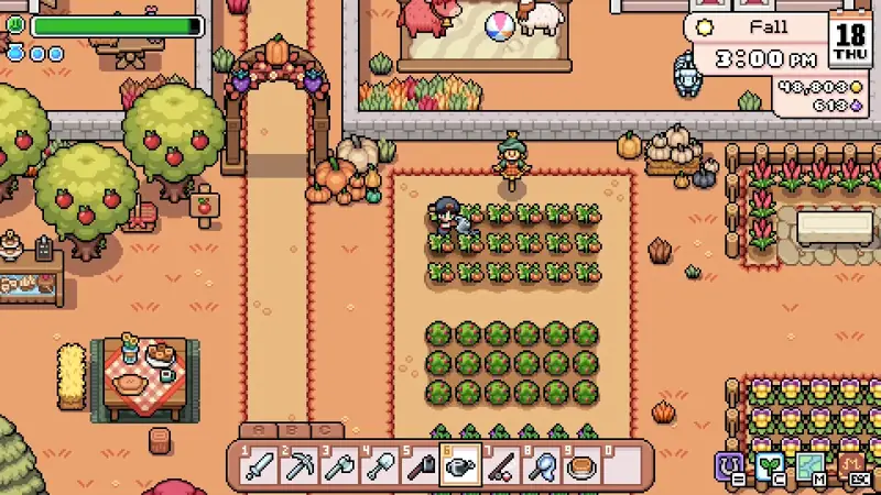 Fields of Mistria gameplay screenshot