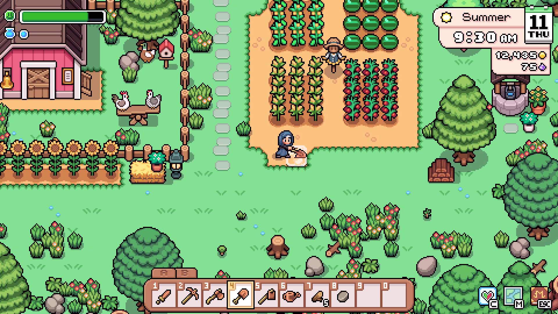 Fields of Mistria village screenshot